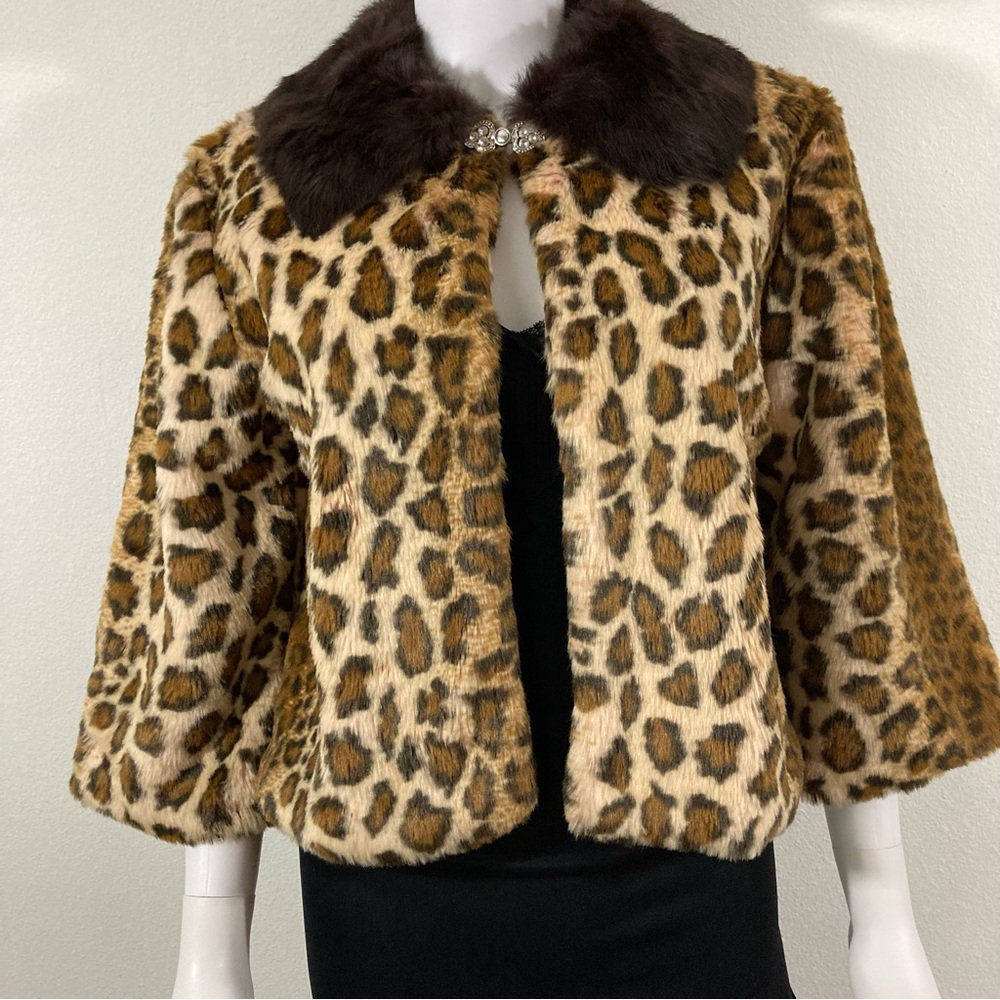 Vintage Betsey Johnson Animal Print Jacket Size Small